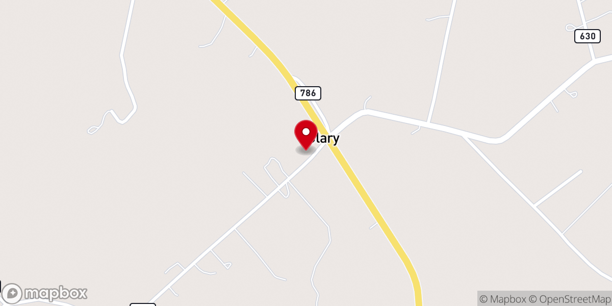 Map showing location of Shiloh United Methodist Church