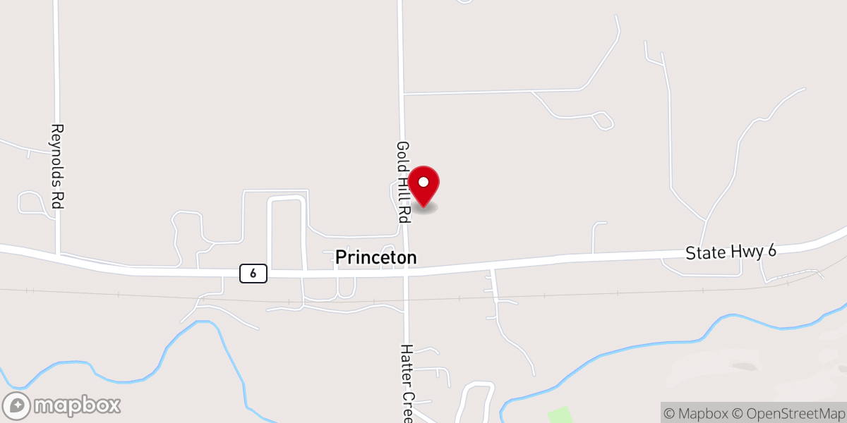 Map showing location of Princeton Church of the Nazarene