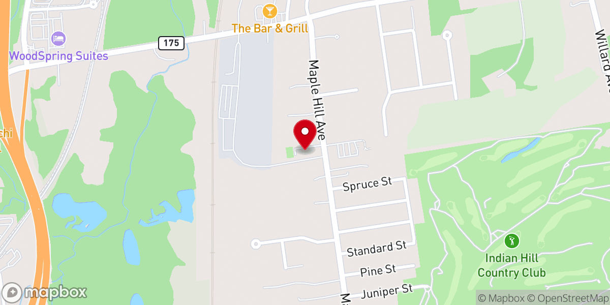 Map showing location of The church in Newington