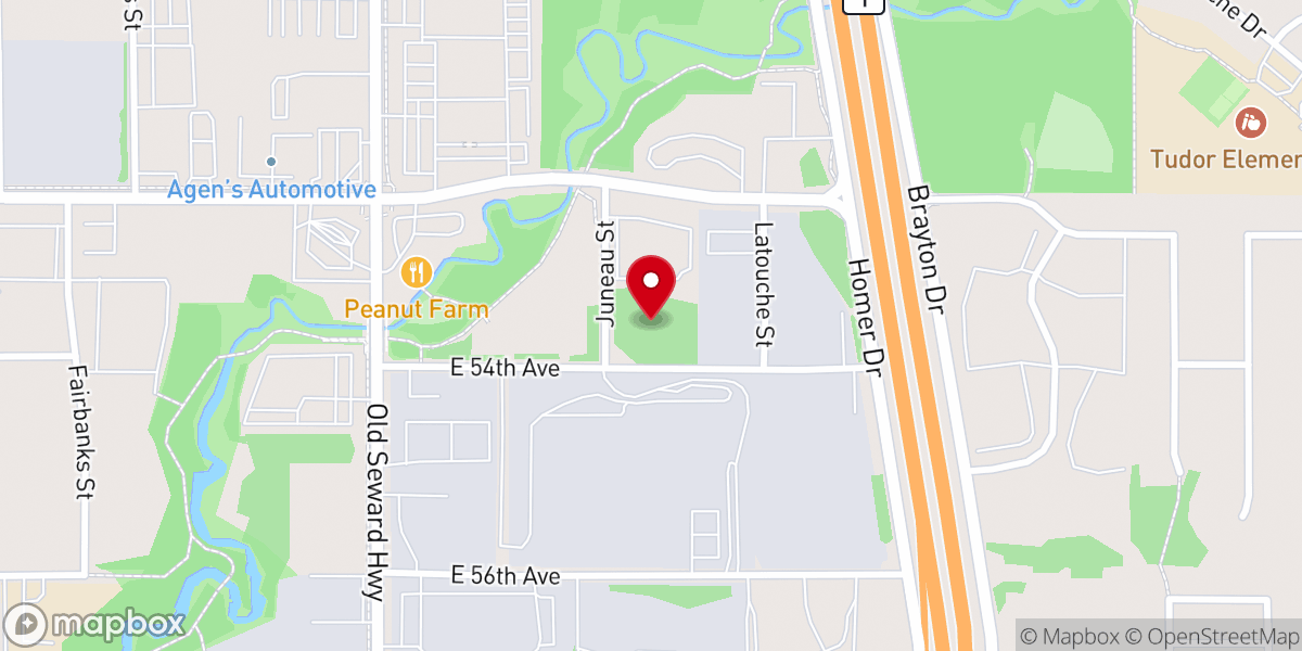 Map showing location of Awaken Church