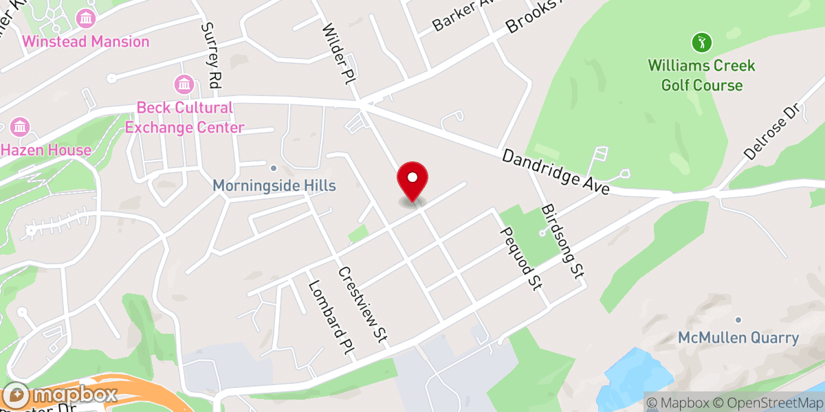 Map showing location of Wilder Baptist Church