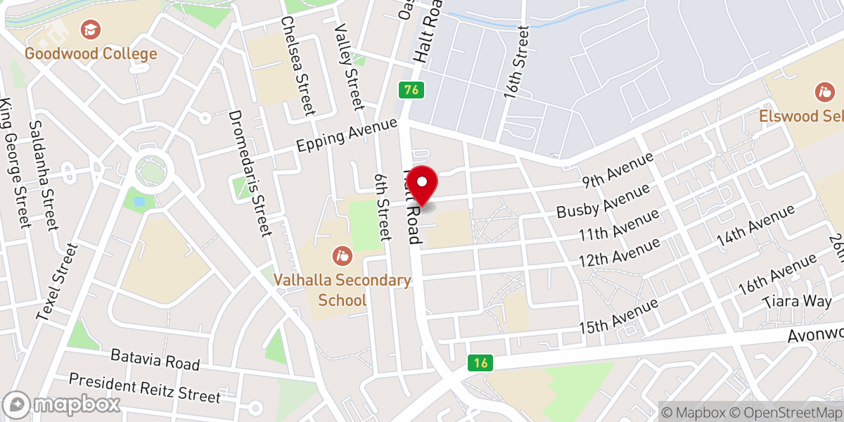 Map showing location of Glad Tidings Fellowship Elsies River