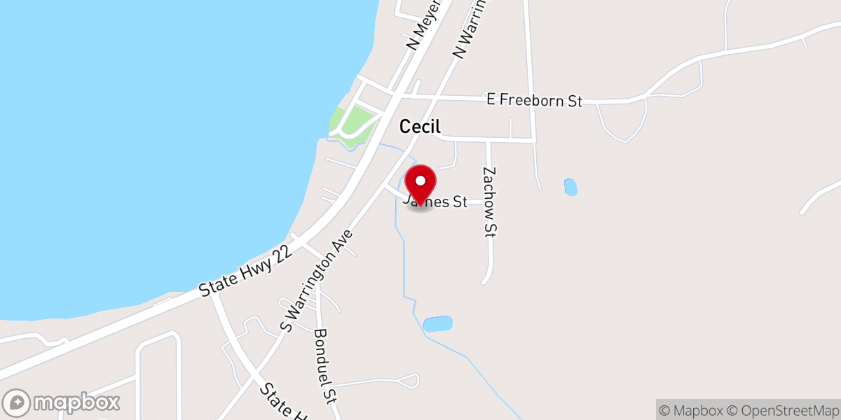 Map showing location of The Church of God