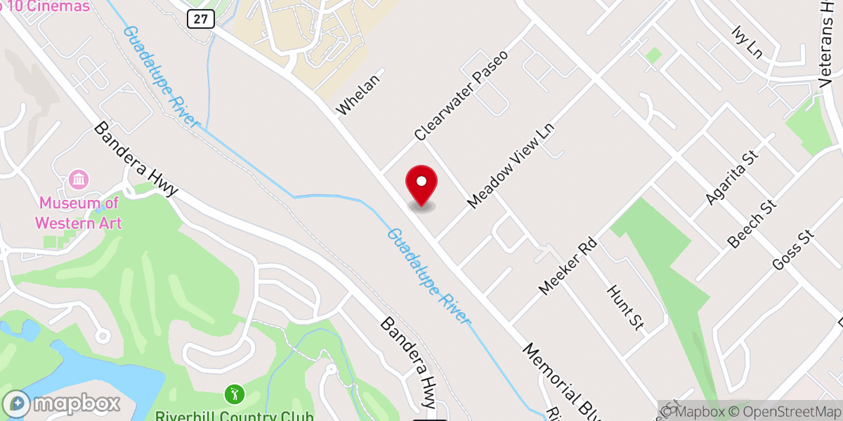 Map showing location of The Life Church