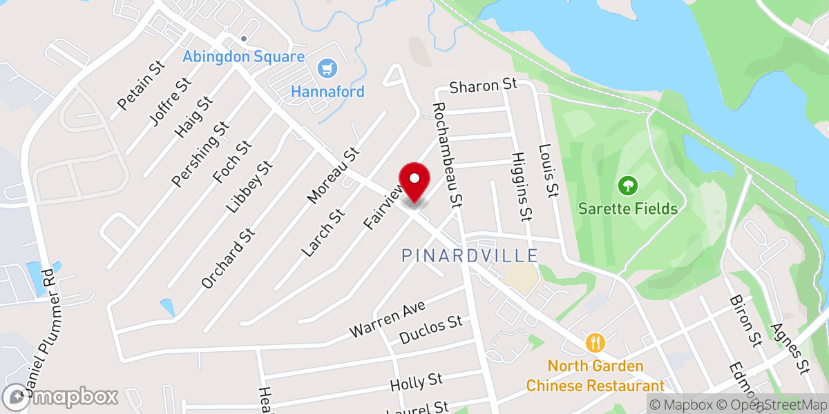 Map showing location of Cornerstone Baptist Church