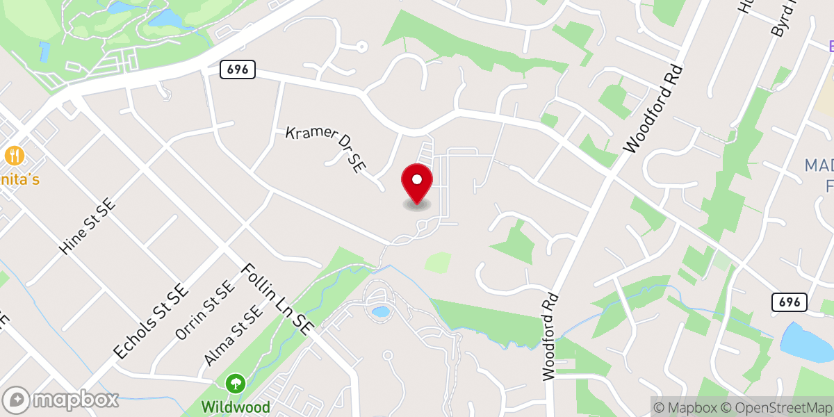 Map showing location of Our Lady of Good Counsel Church