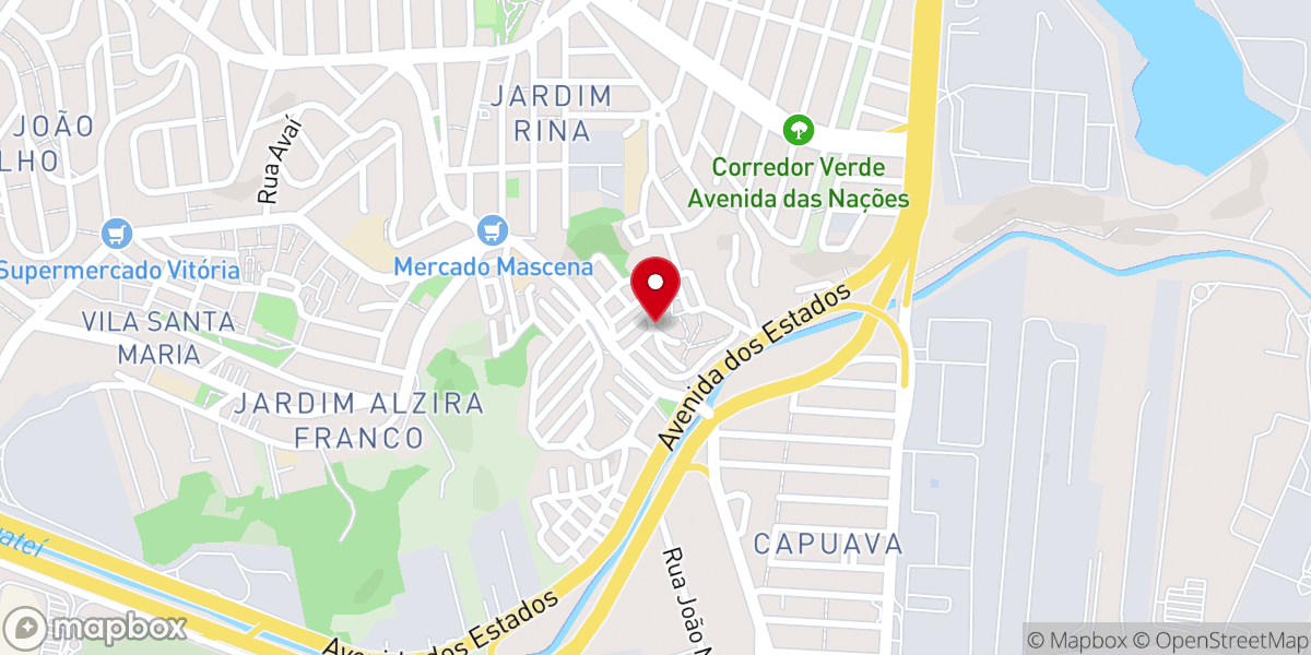 Map showing location of Assembléia de Deus - Ministério de Belém