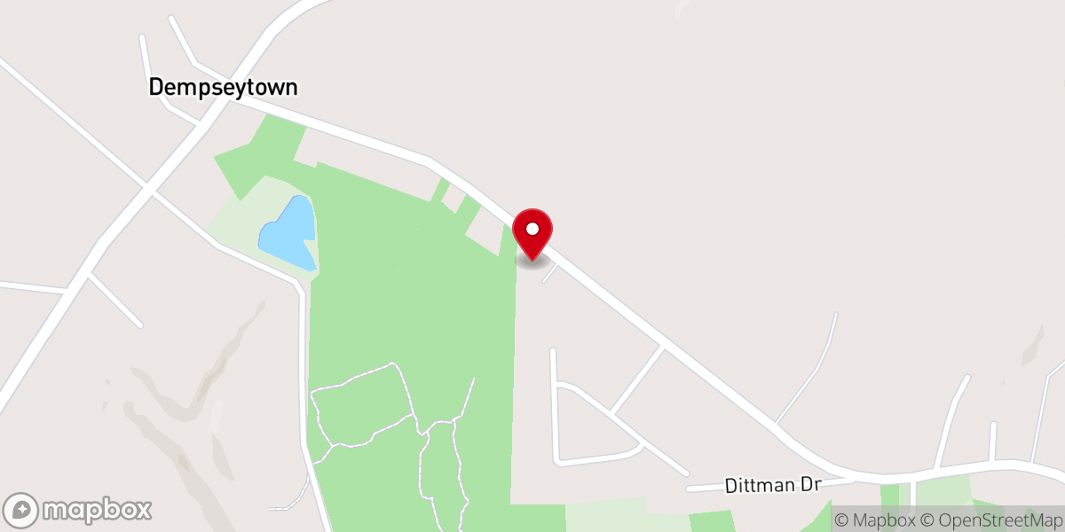 Map showing location of Oakland United Methodist Church