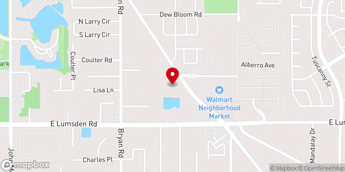Map showing location of New Berean Church