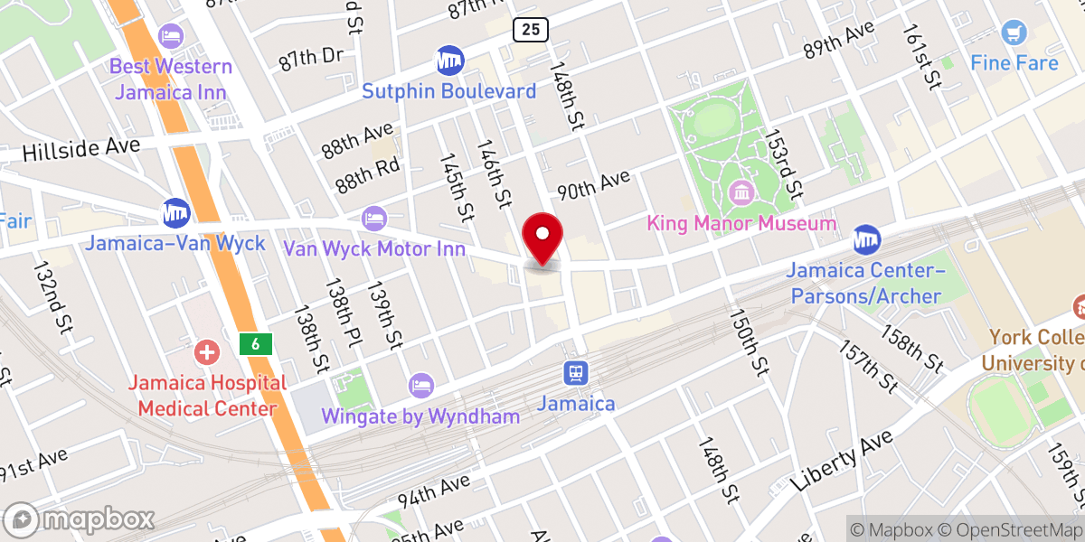 Map showing location of Pollo Campero