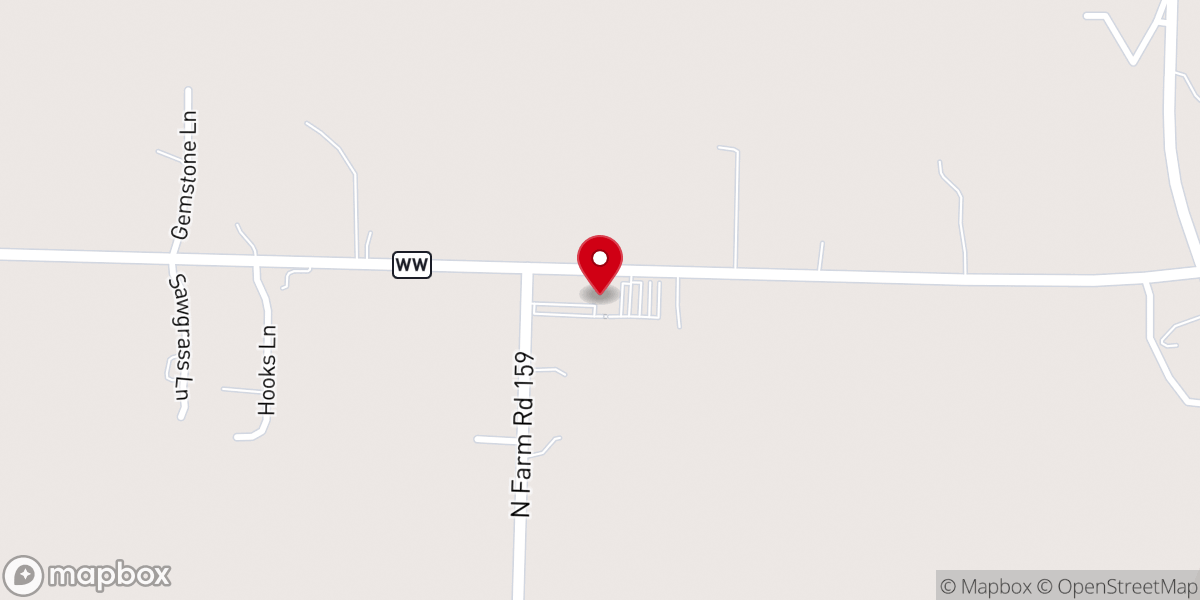 Map showing location of Springhill Baptist Church