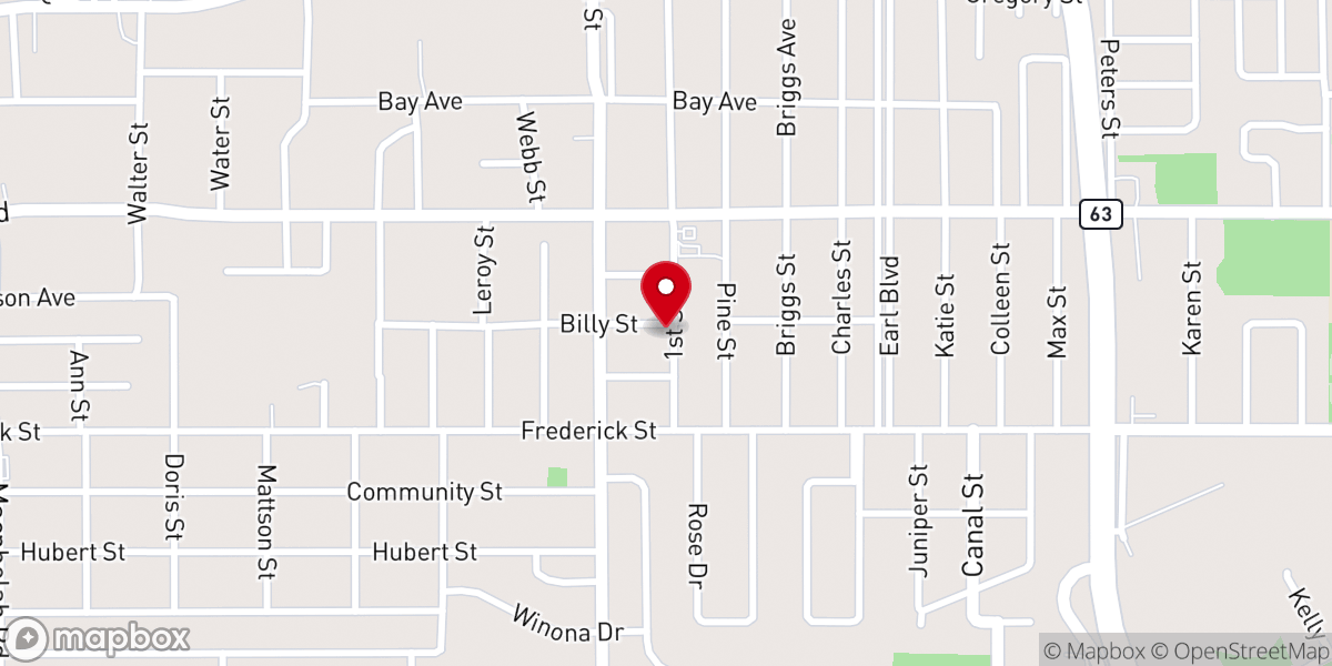Map showing location of Anointed Grace Ministry