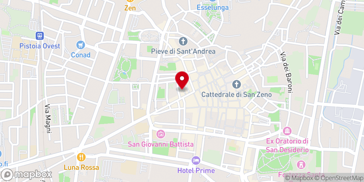 Map showing location of Basilica Del Vasari