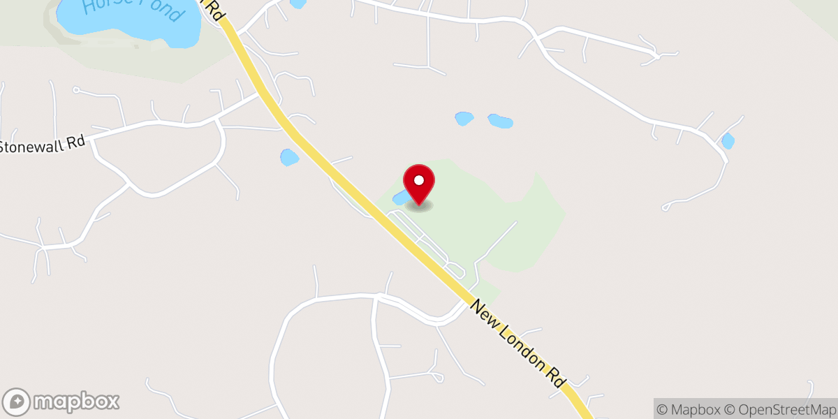 Map showing location of Burnett's Country Gardens