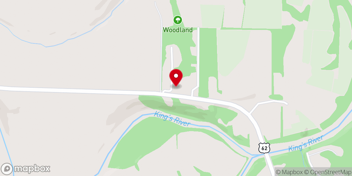 Map showing location of Kings Hill Pioneer Church