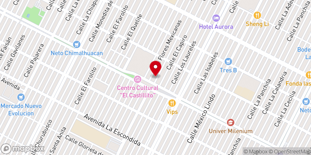 Map showing location of Iglesia Ntra. Sra. de los Angeles