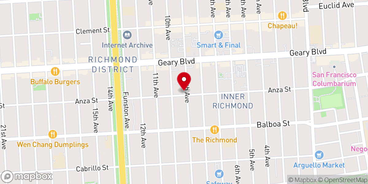 Map showing location of Zion Lutheran Church