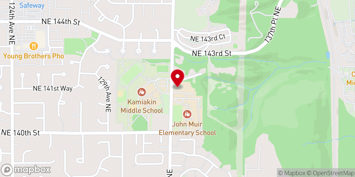 Map showing location of St. Katherine Orthodox Church