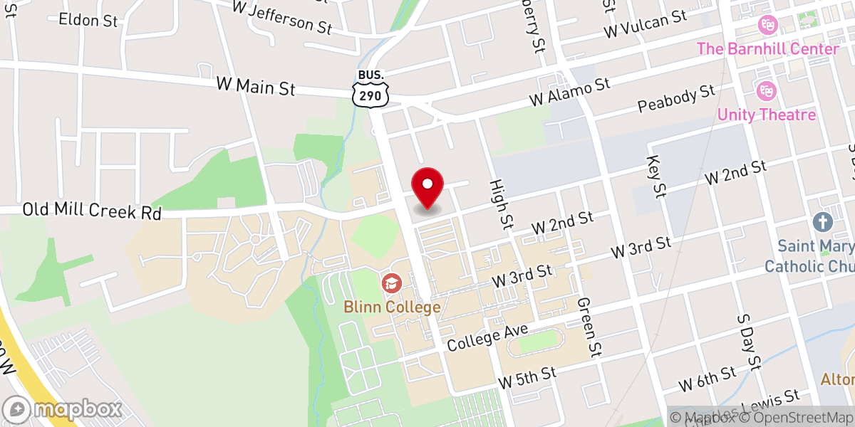 Map showing location of Mt Seriah Baptist Church