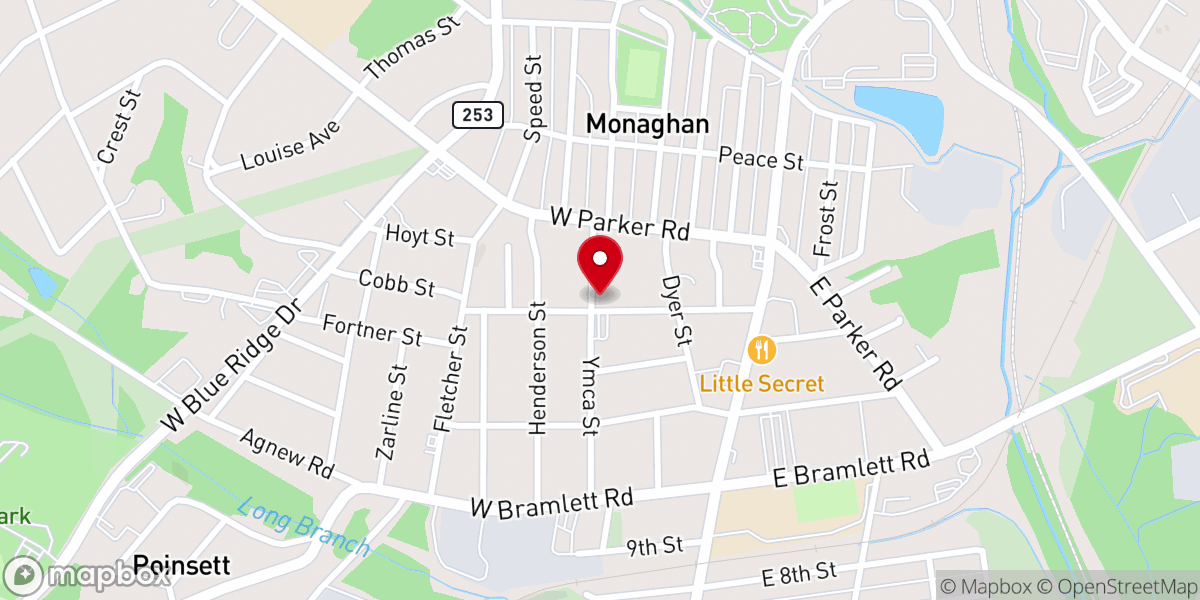 Map showing location of First Christian Fellowship Church