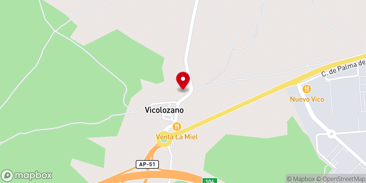 Map showing location of Iglesia románica de Vicolozano
