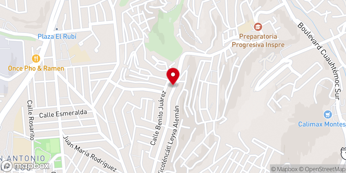Map showing location of Iglesia Cristiana Familia De Dios.