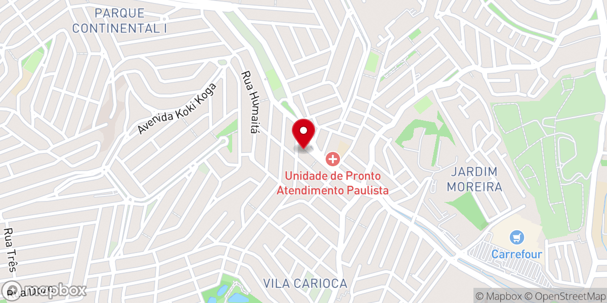Map showing location of Universal Continental