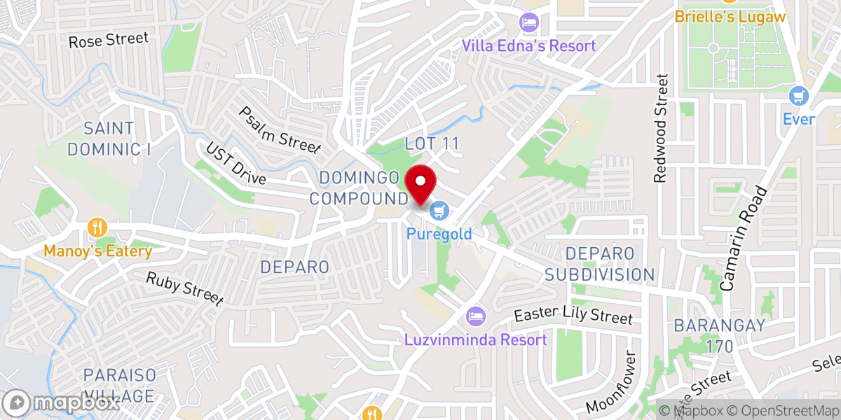 Map showing location of Mother of the Redeemer Parish (Diocese of Novaliches)