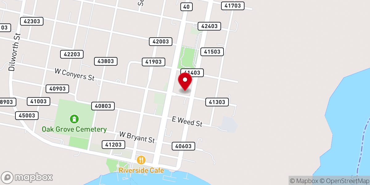 Map showing location of Saint Marys Methodist Church