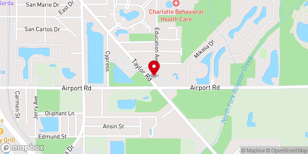Map showing location of Punta Gorda Church of Christ