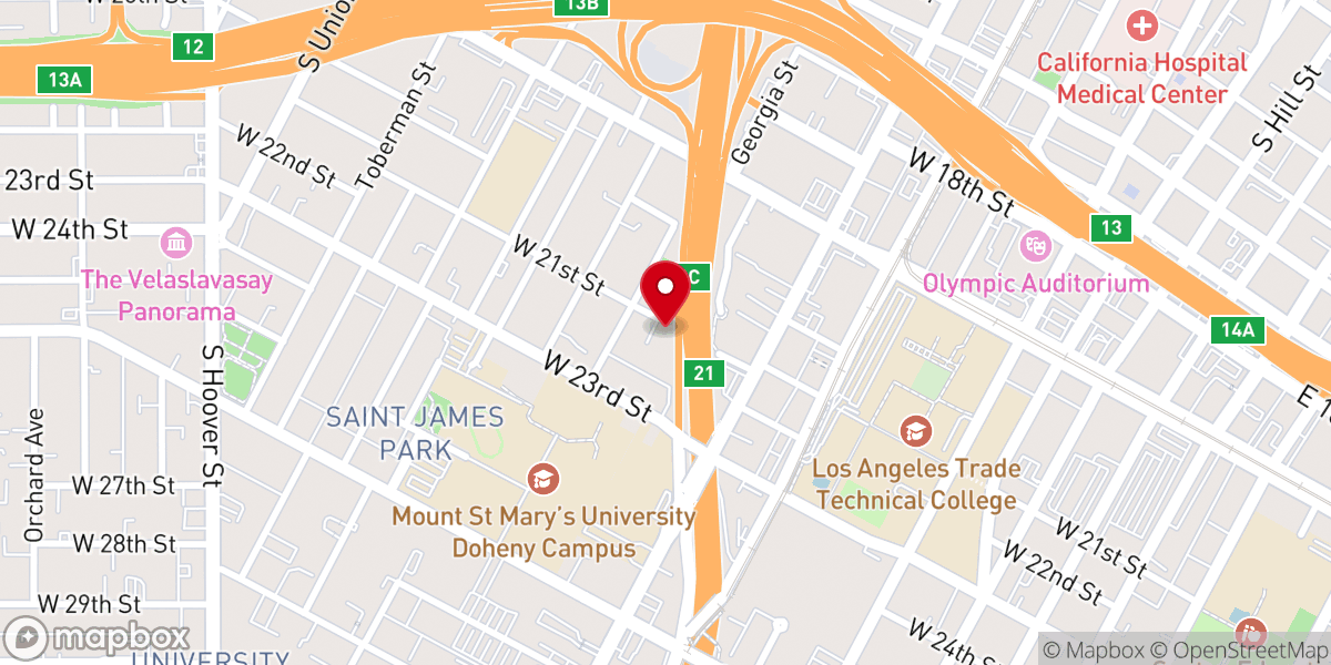 Map showing location of Living Hope Seventh-day Adventist Church