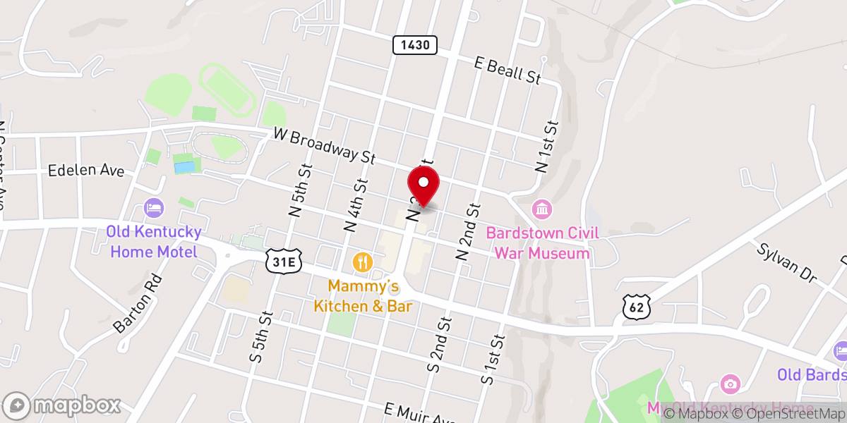 Map showing location of Episcopal Church of the Ascension