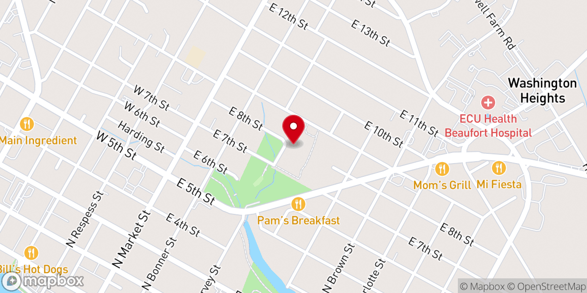 Map showing location of Covenant Church Washington Campus