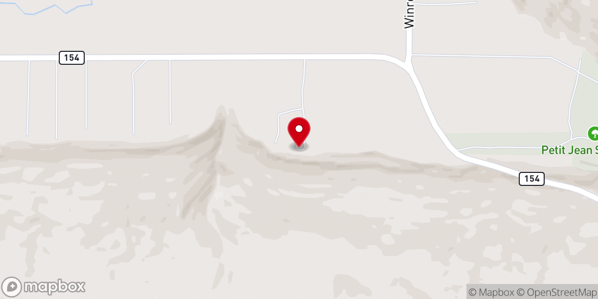 Map showing location of Camp Mitchell Episcopal Camps and Conference Center