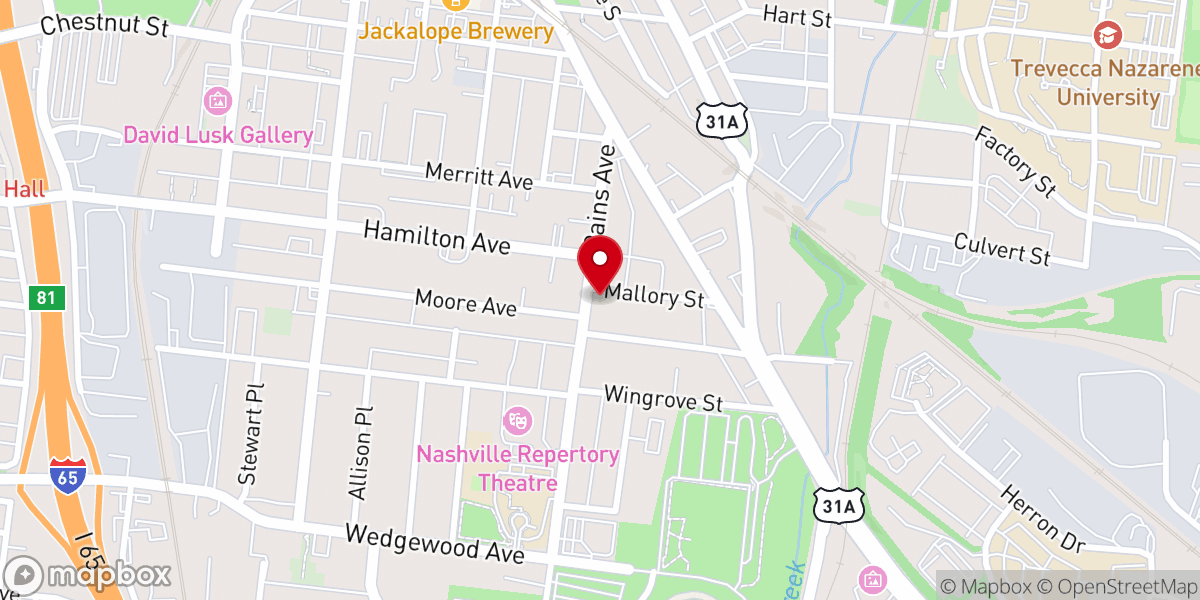 Map showing location of Awakening Church