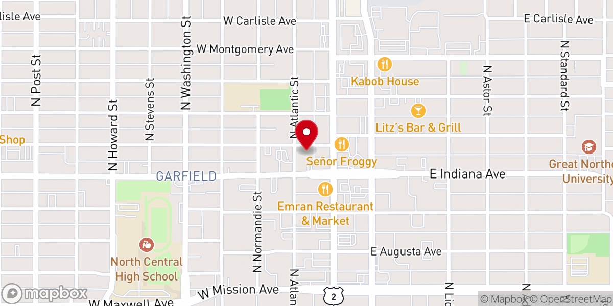 Map showing location of Christ Central Church