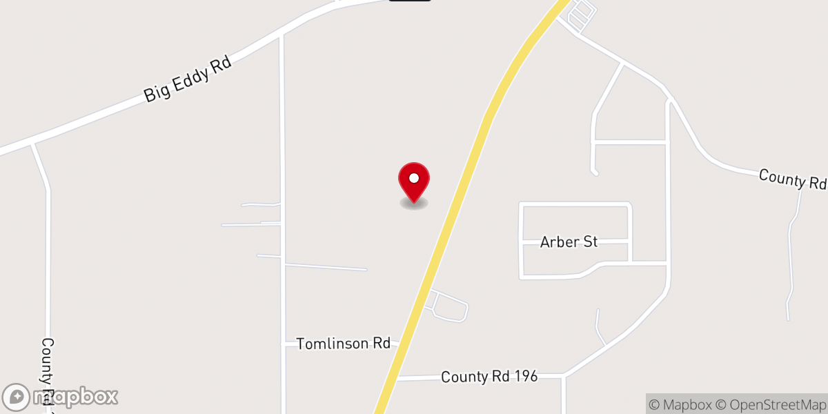 Map showing location of Noonday Methodist Church