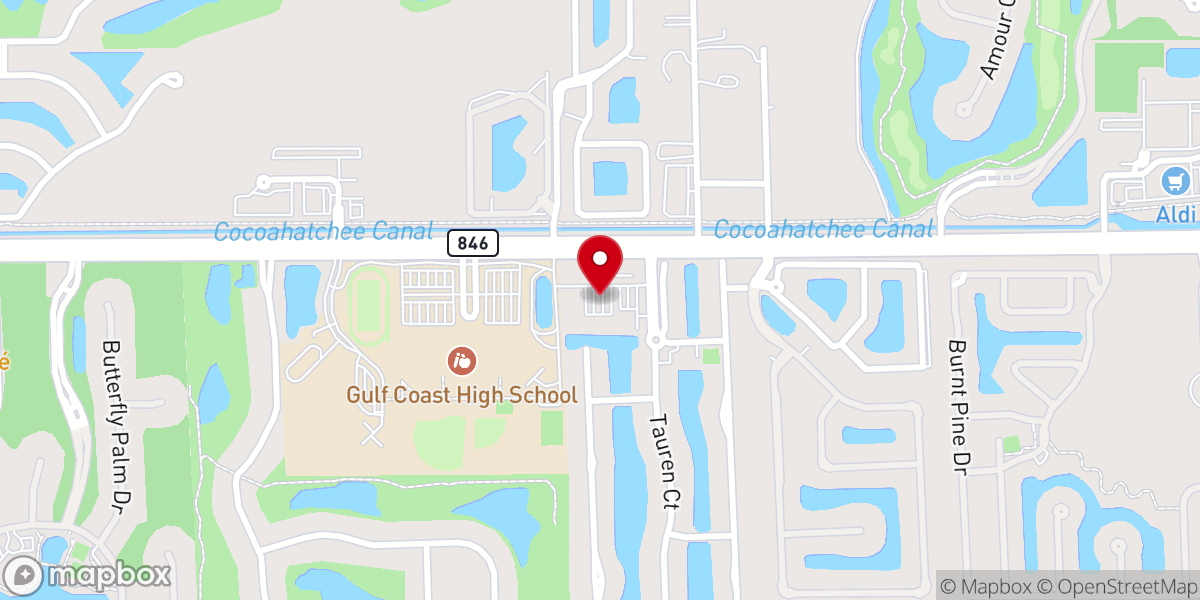 Map showing location of Cornerstone United Methodist