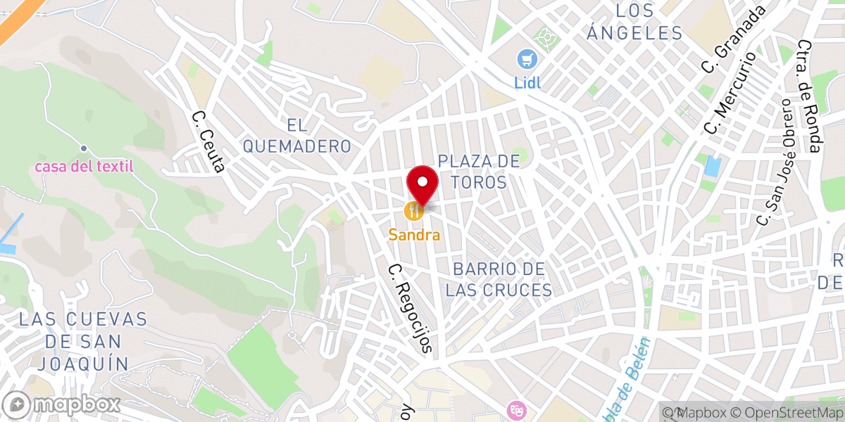 Map showing location of Plaza de los Derechos Humanos, Avenida de Pablo Iglesias, Almería