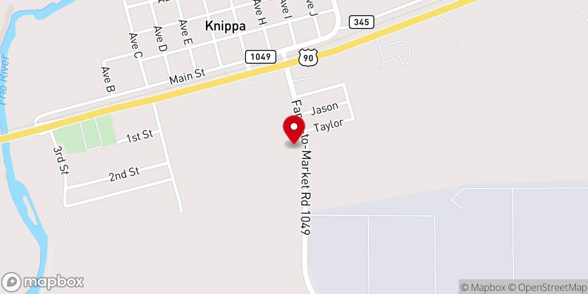 Map showing location of Emmanuel Lutheran Church