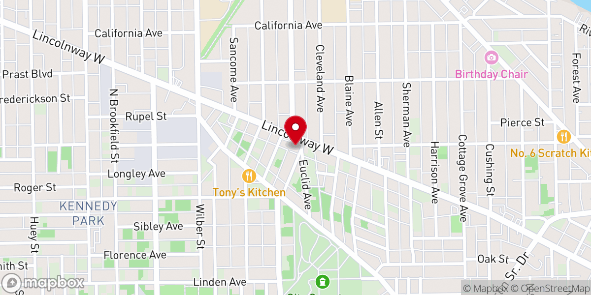 Map showing location of Elizabeth Memorial COGIC