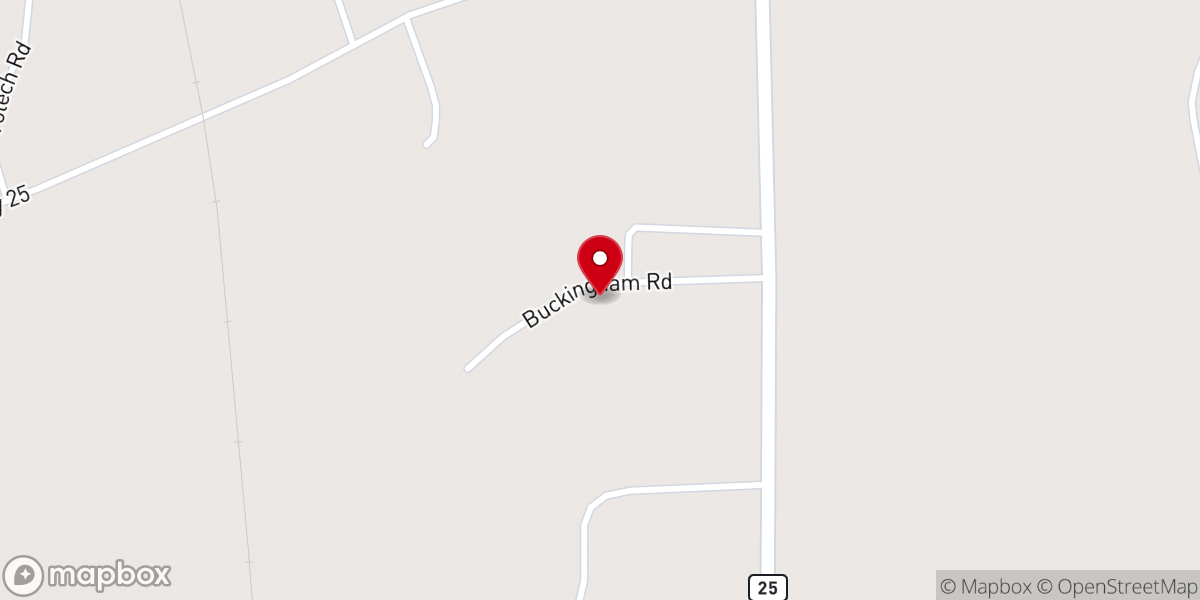 Map showing location of West Amory SDA Church