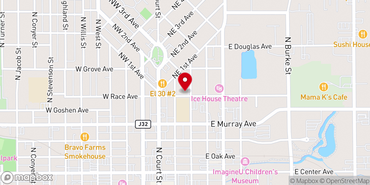 Map showing location of St Mary's Church