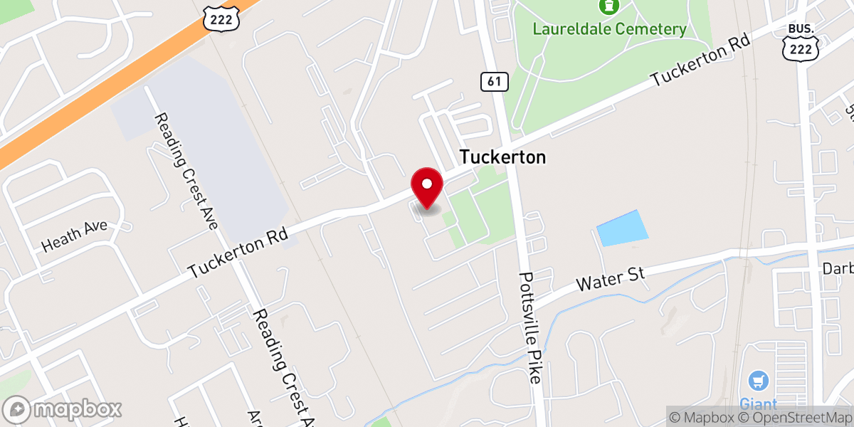 Map showing location of Good Shepherd United Church of Christ