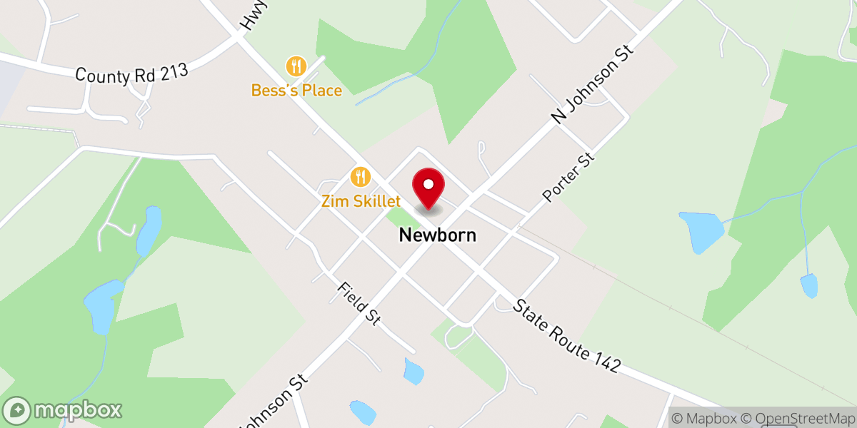 Map showing location of Faith Baptist Church of Newborn GA