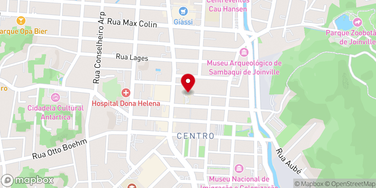 Map showing location of Paróquia da Paz - IECLB