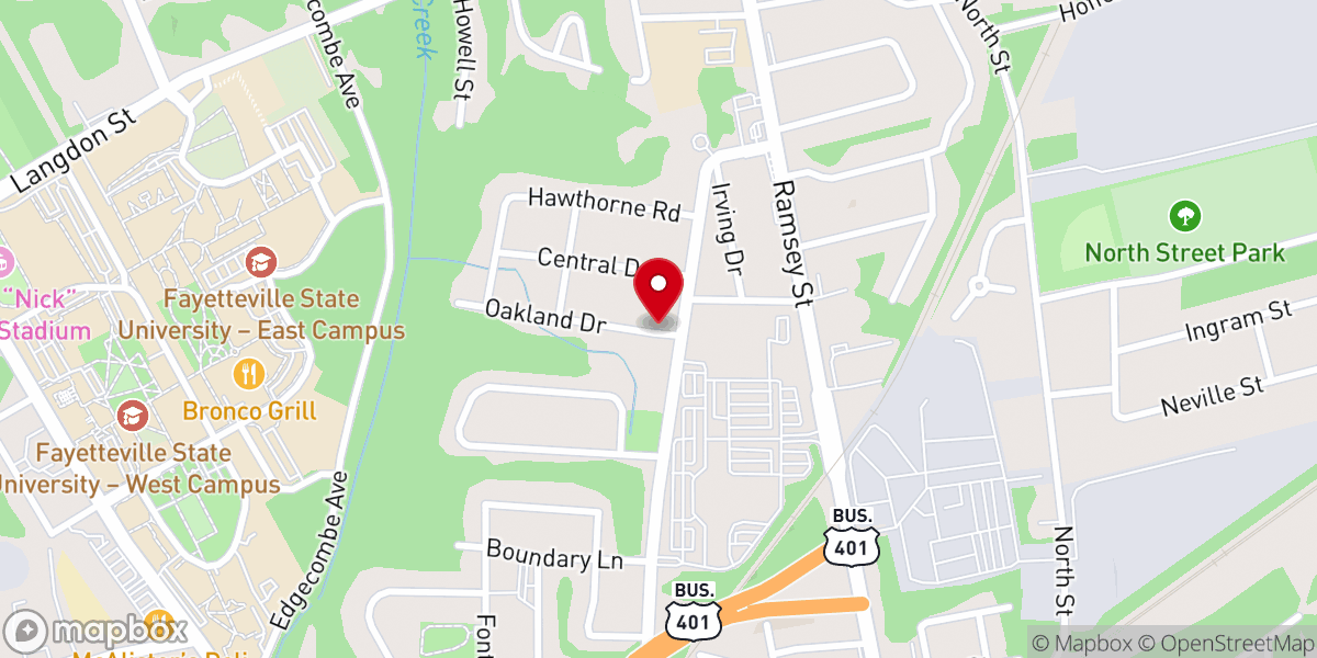 Map showing location of Bible Center One Accord Worldwide Church of God Inc
