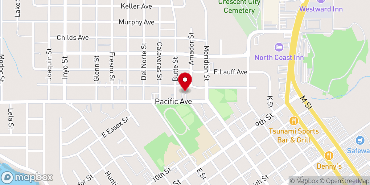 Map showing location of Foursquare Christian Early Education Center