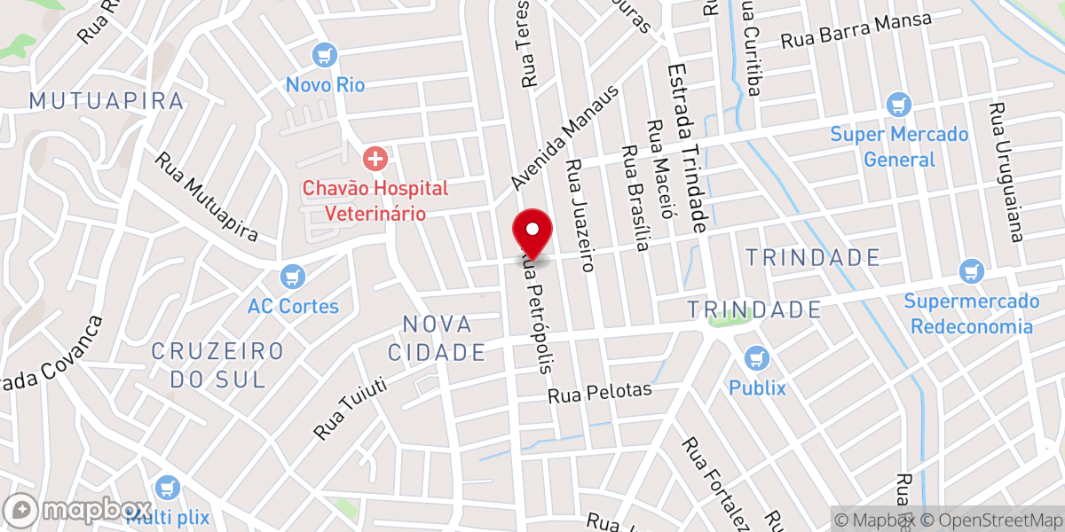 Map showing location of Igreja Evangélica Pentecostal Caminhando Pela Fé