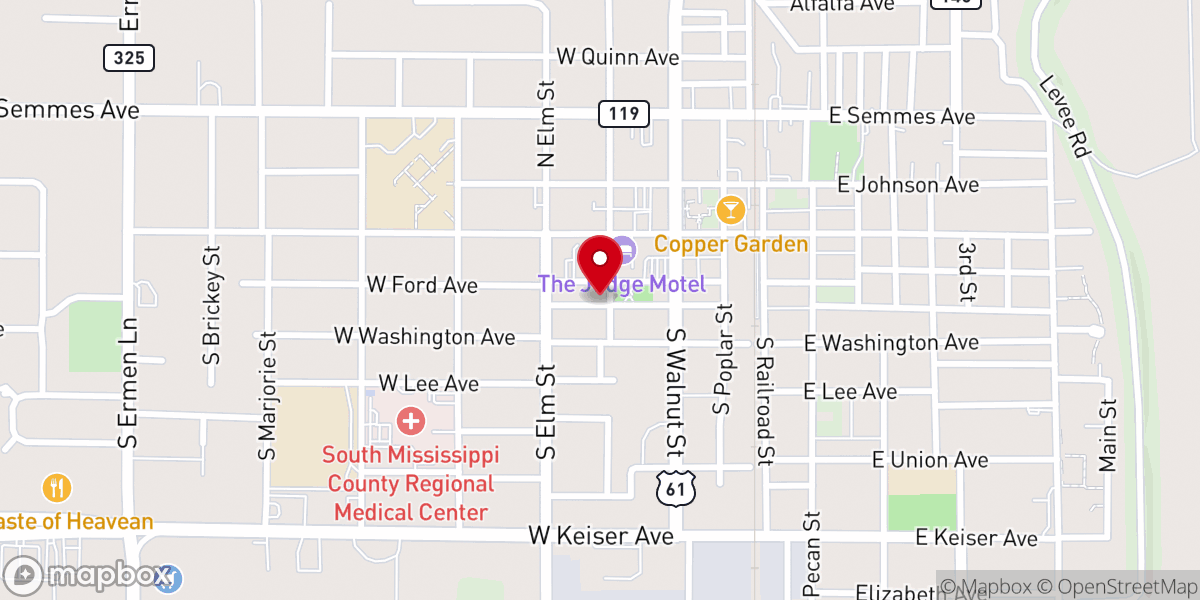 Map showing location of St Mark AME